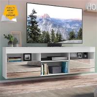 Rack Tv 65 Suspenso Com Espelho e 2 Portas Paris - 5