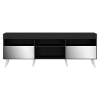 Rack Tv 65 Com Espelho, Pés Retrô e 2 Portas Paris - 3