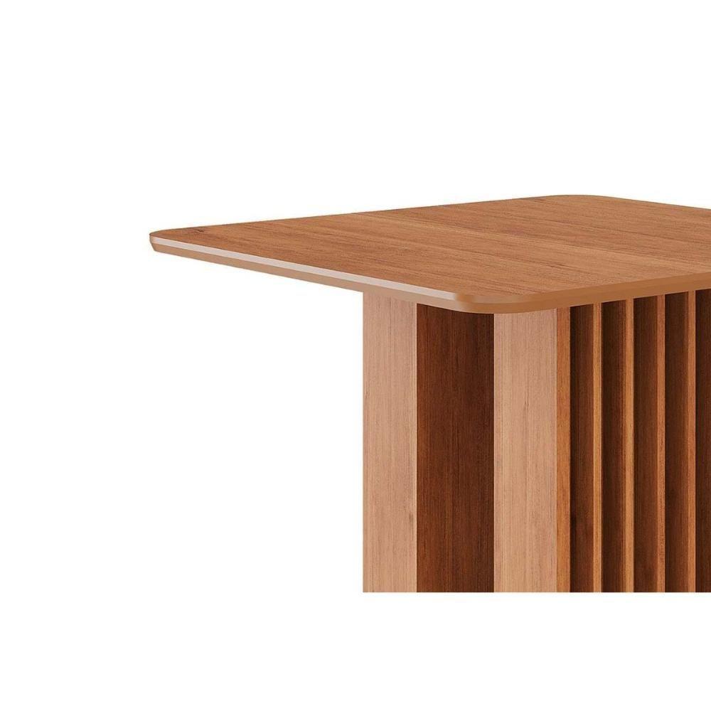Mesa De Sala Jantar Ariela C/ Tampo Madeirado 95x95cm Cinamomo - Cimol - 4