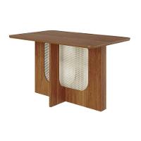 Mesa De Sala Jantar Louise C/ Tampo Madeirado 130x80cm Cinamomo - Cimol - 1