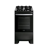 Fogão 4 Bocas Dako Supreme Black Glass Digital Com Mesa De Vidro Preto Bivolt - 1