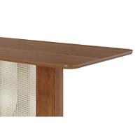 Mesa De Sala Jantar Louise C/ Tampo Madeirado 180x90cm Cinamomo - Cimol - 5