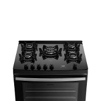 Fogão 5 Bocas Dako Supreme Black Glass Digital Com Mesa De Vidro Preto Bivolt - 2