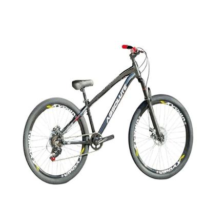 Bicicleta Absolute Brutus Preto Com Branco 3 Aro 26 Freio A Disco Single 1x7