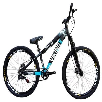 Bicicleta Vikingx Preto Azul Aro 26 Single Wheeling Freio Hidráulico