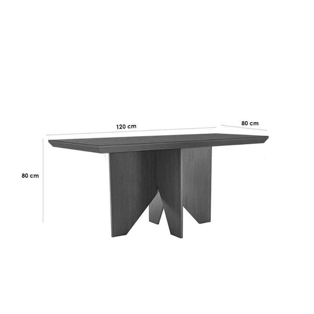 Sala De Jantar Completa Nevada C/ Tampo Madeirado Canto Curvo 120x80cm E 4 Cadeiras Tilia Naturale - Linho Bege - Rufato - 3