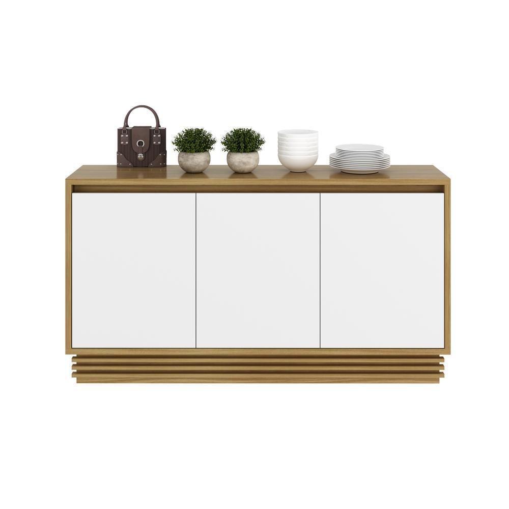 Aparador Buffet 3 Portas 1 Gav Cr50005 Natural/Off White - 5