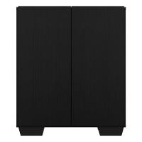 Aparador Buffet 2 Portas Com Pés Quadrados Veneza Multimóveis V3610 Preto Preto - 3