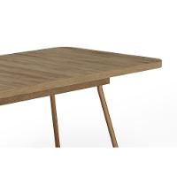 Mesa De Sala Jantar évora Maior 1603 C/ Tampo Madeirado C/ Vidro 170x90cm Rose/freijo/nogal - Carraro - 5