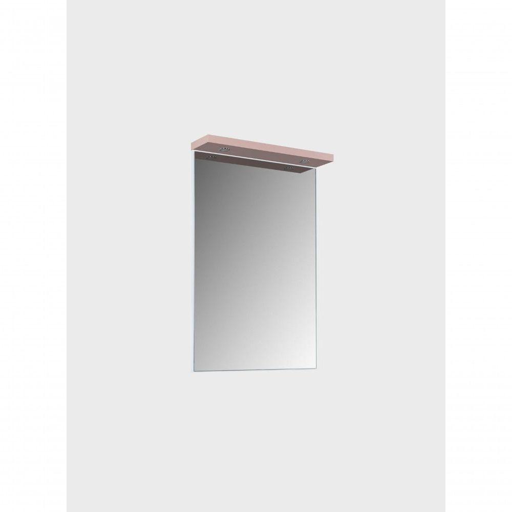 Espelho Para Banheiro Com Led 60cm Mdf Rosa - On Móveis - 10