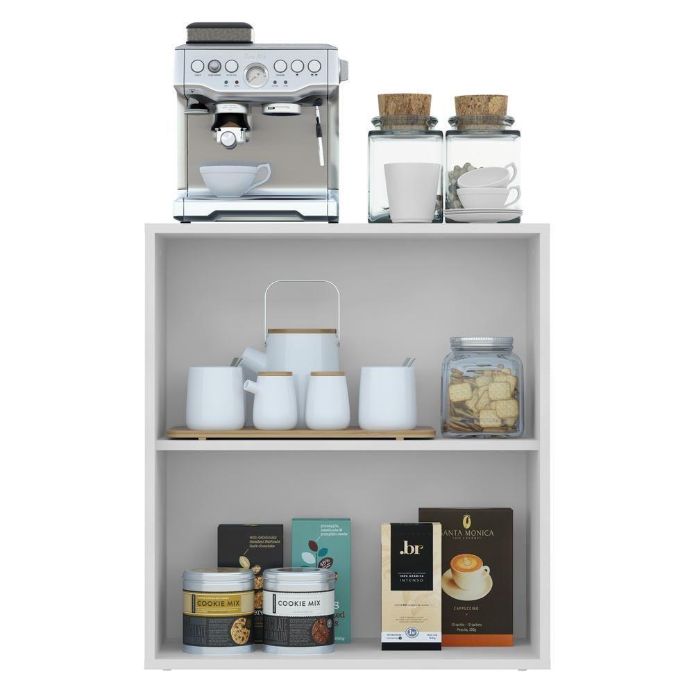 Aparador Buffet 2 Portas Suspenso Veneza Multimóveis V3608 Branco Branco - 4