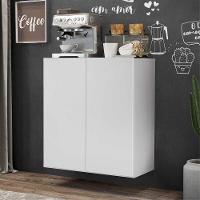 Aparador Buffet 2 Portas Suspenso Veneza Multimóveis V3608 Branco Branco - 7