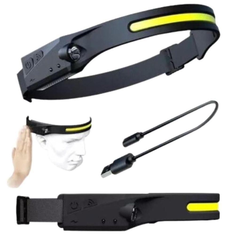 Lanterna Cabeça Recarregavel Profissional Led Testa Capacete Led Usb - 1