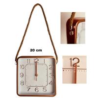 Relógio De Parede 20 Com Com Alças De Sisal Rose - 2