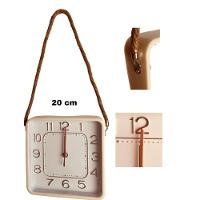 Relógio De Parede 20 Com Com Alças De Sisal Branco - 2