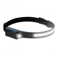 Lanterna De Cabeça Led Recarregável Com Sensor De Movimento, 350 Lúmens, Ipx4 à Prova D'água, 8 Horas De Duração - 1