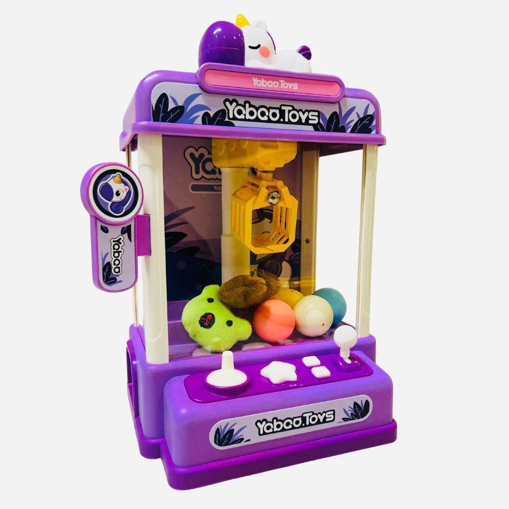 Mini Maquina De Pegar Bichinhos Brinquedo Criança Diversão Roxo - 1