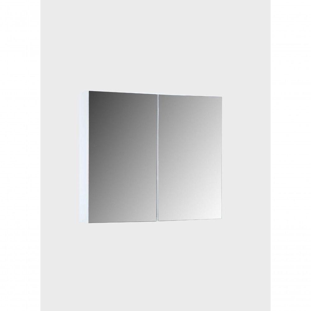 Armário Para Banheiro Com Espelho 80cm Mdf Branco - On Móveis - 8