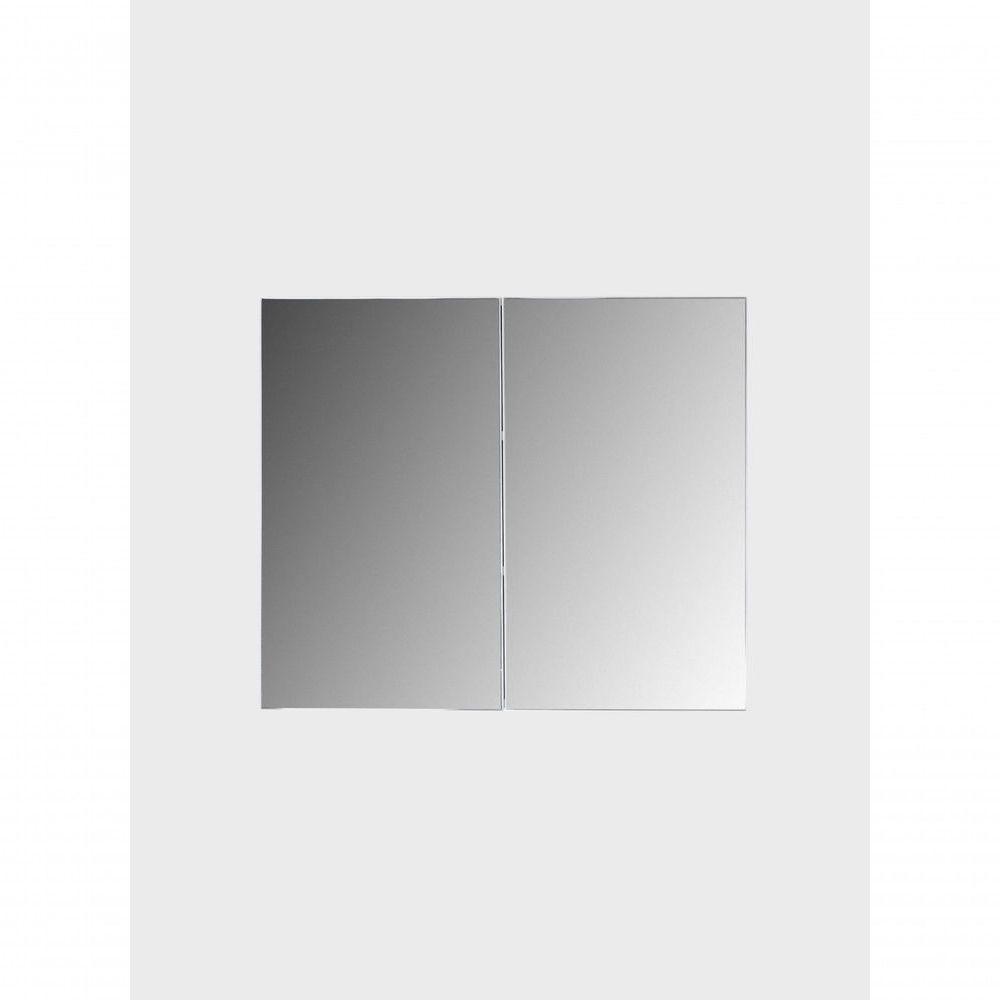 Armário Para Banheiro Com Espelho 80cm Mdf Branco - On Móveis - 9