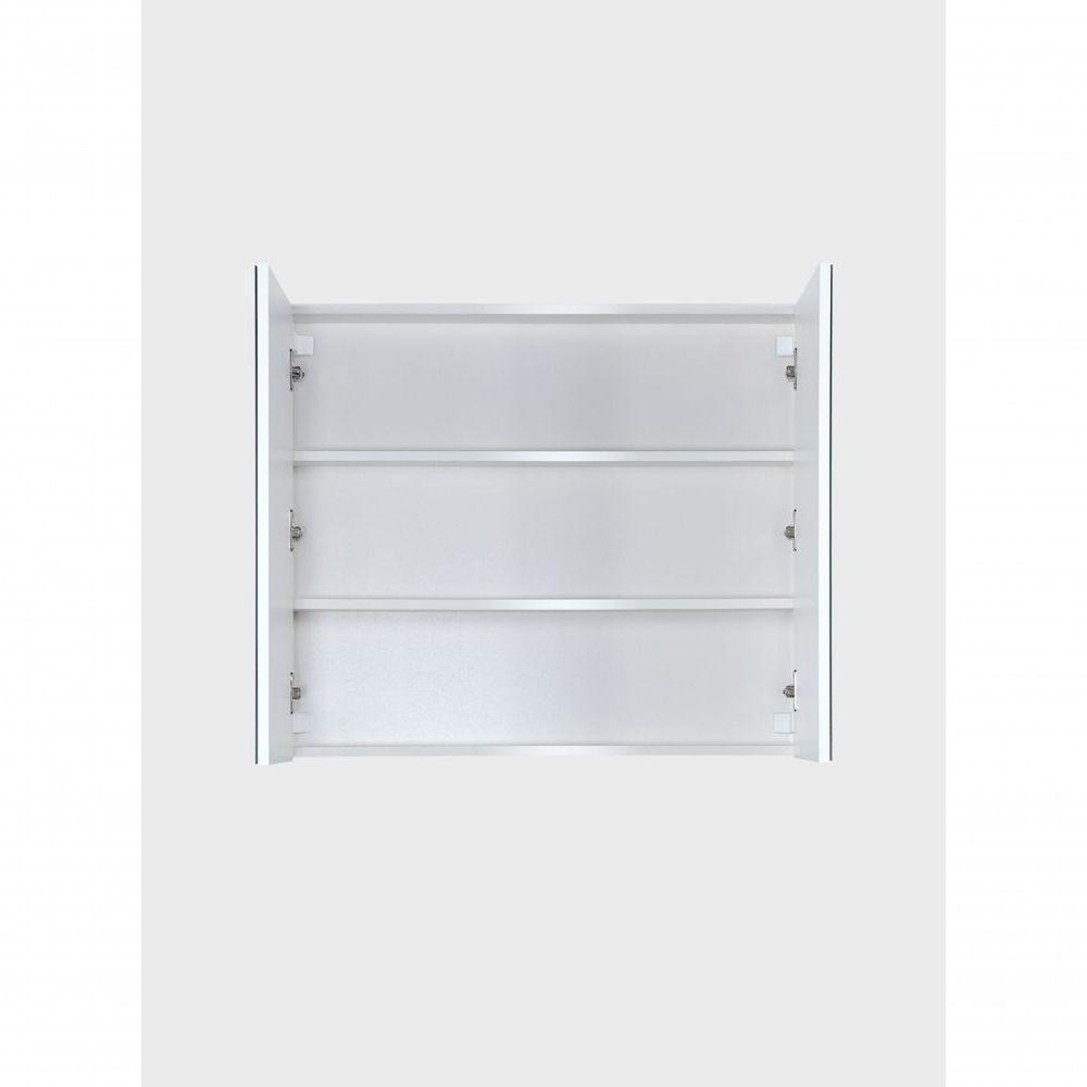 Armário Para Banheiro Com Espelho 80cm Mdf Branco - On Móveis - 10