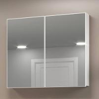 Armário Para Banheiro Com Espelho 80cm Mdf Branco - On Móveis - 1