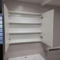 Armário Para Banheiro Com Espelho 80cm Mdf Branco - On Móveis - 2