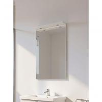 Gabinete Para Banheiro Com Cuba E Espelheira Com Led 60cm Mdf Branco Dubai - On Móveis - 3