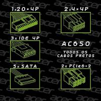 Fonte Atx 650w Real Acer Ac650 80 Plus Bronze Modular - 5
