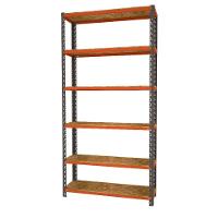 Estante Em Aco Monta Carga 300 Cinza E Laranja 720kg Presto - 1