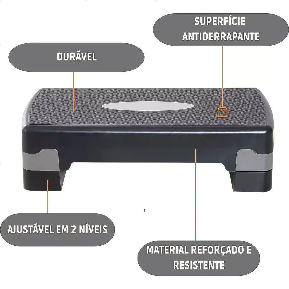 Step De Ginastica Com Ajuste De Altura Academia Exercicio - 2