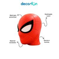 Luminária 3d Homem-aranha Marvel Decoração Geek Temática - 5