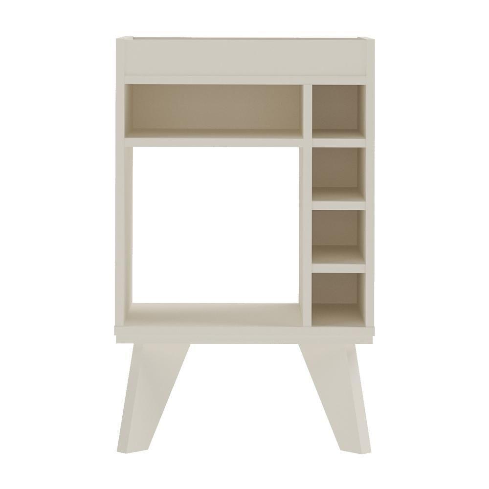 Adega Bar Retrô Com Espelho Multimóveis Cr50033 Off White Off White - 2