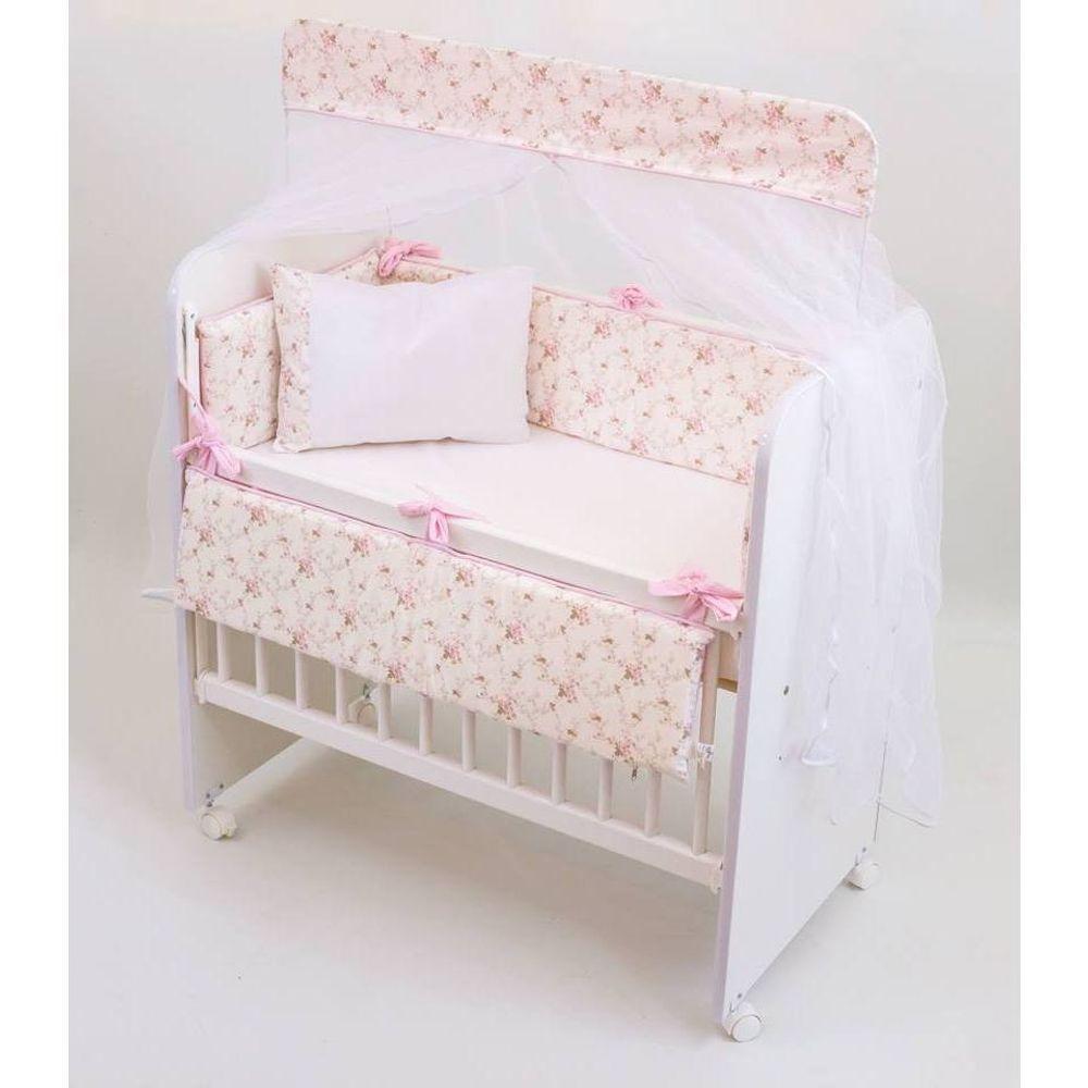 Mini Berço Grade Móvel Com Colchão E Regulagem De Altura - 7