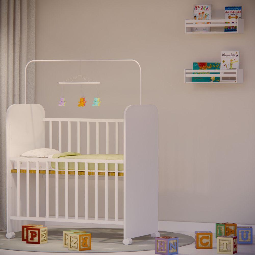 Mini Berço Grade Móvel Com Colchão E Regulagem De Altura - 8