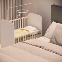 Mini Berço Grade Móvel Com Colchão E Regulagem De Altura