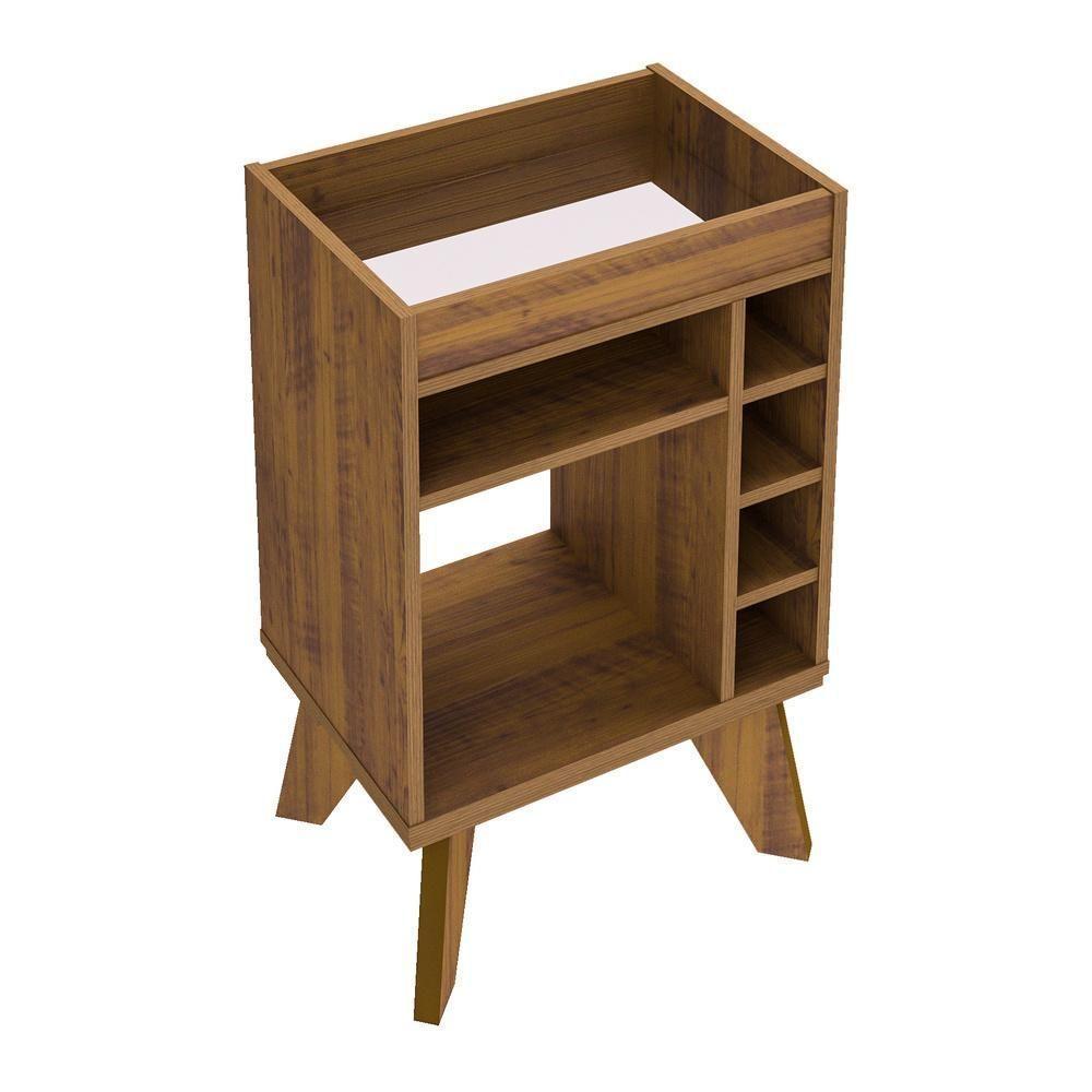 Adega Bar Retrô Com Espelho Multimóveis Cr50033 Pinho Pinho - 4