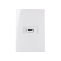 Tomada Hdmi Margirius Sleek Com Placa 4x2 Branca - 1