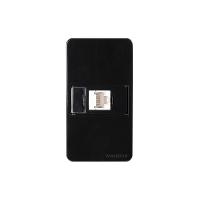 Placa Para Condulete Caixa 3/4" Com Tomada Para Rede De Informática Margirius Sleek Rj45 Cat6 Ebony Preto - 1