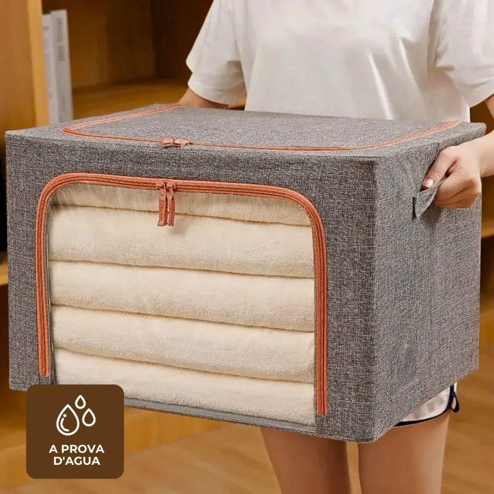 Caixa Organizadora De Roupas Multiuso Dobrável - Azul - 7