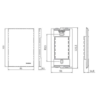 Tomada Dupla Margirius Sleek 2p+t 10a Com Placa 4x2 Preto Ebony