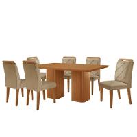 Mesa Eloise 180cm Mdf Laminado 6 Cadeiras Mels=issa Turim 07/naturale Laminado - 3