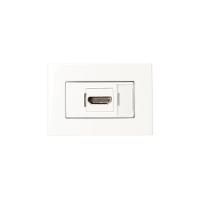Placa Para Móveis 65x45 Com Tomada Hdmi Margirius Sleek Branca - 1
