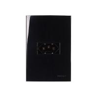 Tomada Margirius Sleek 2p+t 10a Com Placa 4x2 Preto Ebony - 1