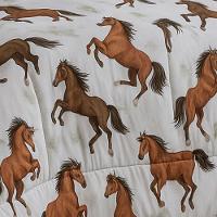 Edredom Mimos Solteiro Dupla Face Malha Manta Soft Cavalo - 100% Algodão - 4