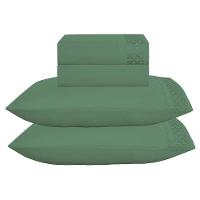 Jogo De Cama Lençol Casal Eclipse 4 Peças - Esmeralda - 100% Poliéster - 1