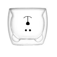 Caneca Urso Dupla Camada De Vidro Resistente Ao Calor ? 250m - 1