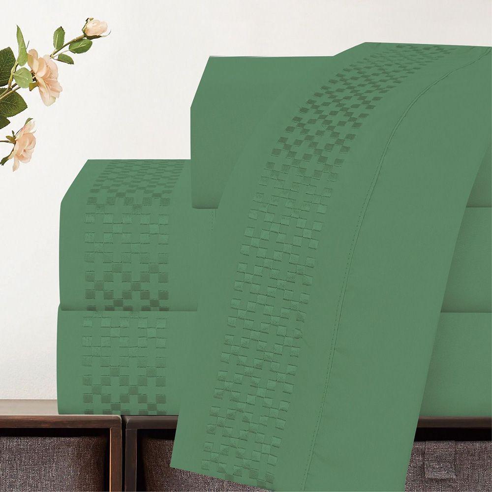 Jogo De Cama Lençol Queen Eclipse 4 Peças - Esmeralda - 100% Poliéster - 3