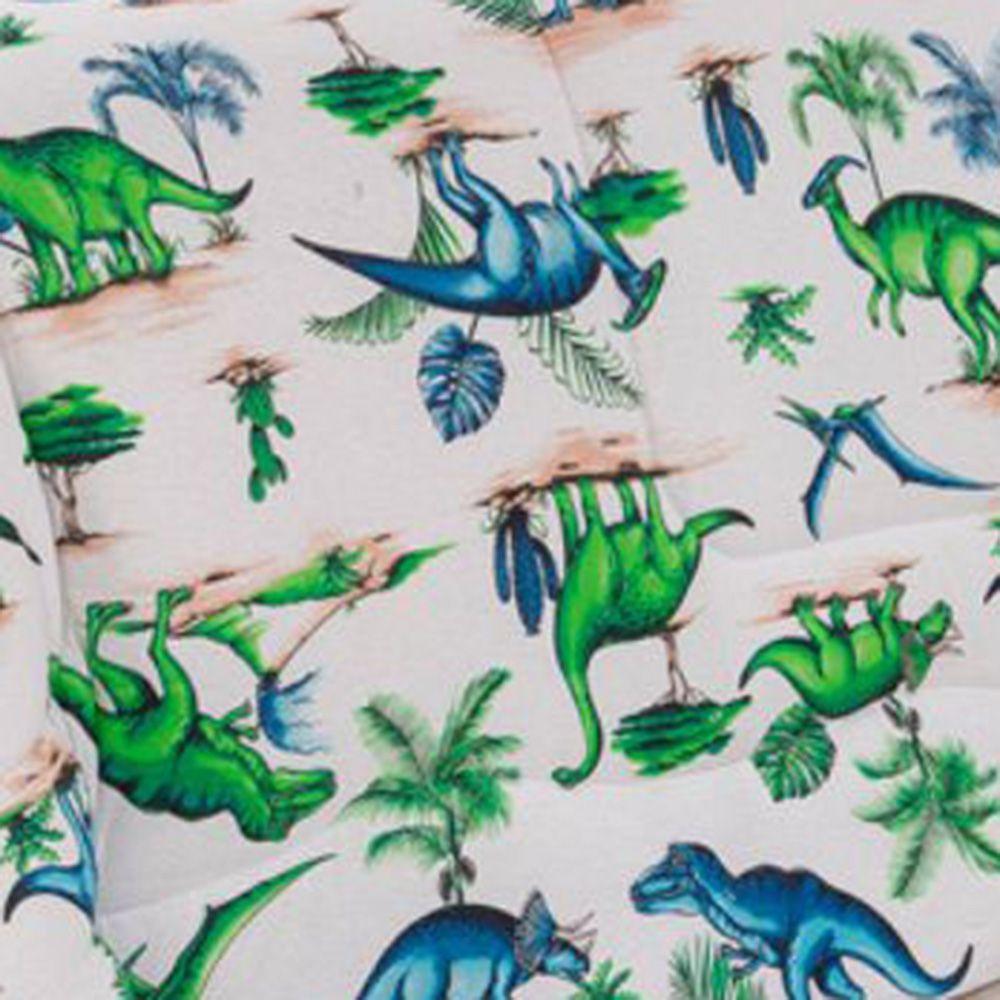 Edredom Mimos Solteiro Dupla Face Malha Manta Soft Dinossauro - 100% Algodão - 4