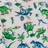 Edredom Mimos Solteiro Dupla Face Malha Manta Soft Dinossauro - 100% Algodão - 4