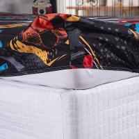 Kit Coordenado Edredom Com Lençol Solteiro Alegria - Soccer - 100% Poliéster - 5